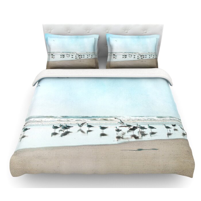 East Urban Home Sea Blue By Sylvia Cook Coastal Featherweight
