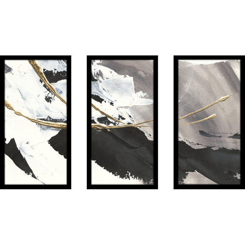 Orren Ellis Gilded Arcs I 3 Piece Picture Frame Photograph Print Set On Plastic Acrylic Reviews Wayfair