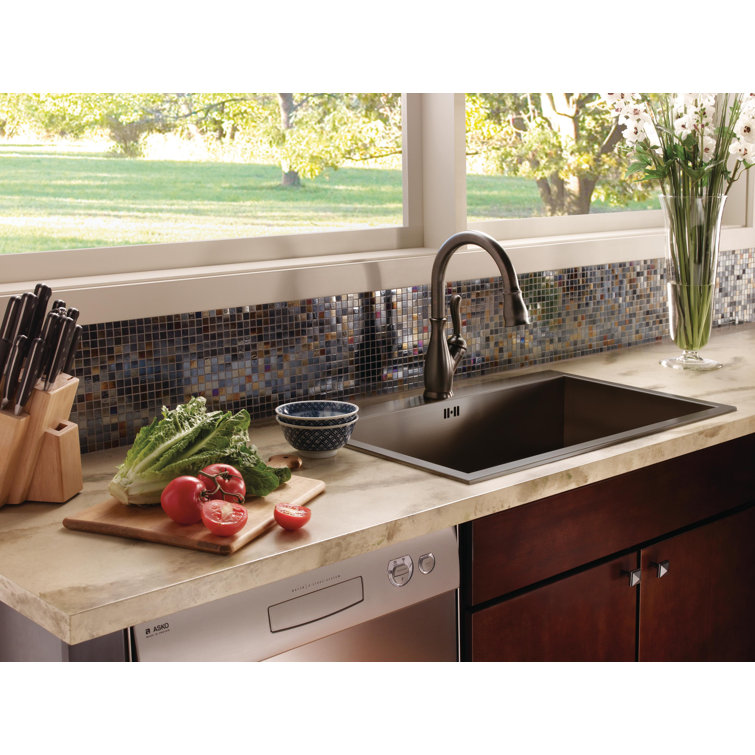 Leland Pull Down Single Handle Kitchen Faucet with MagnaTiteÂ® Docking and  Diamond Seal Technology