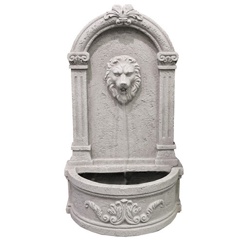 Details about   English Lion Wall Fountain  by Orlandi Statuary FS6607 