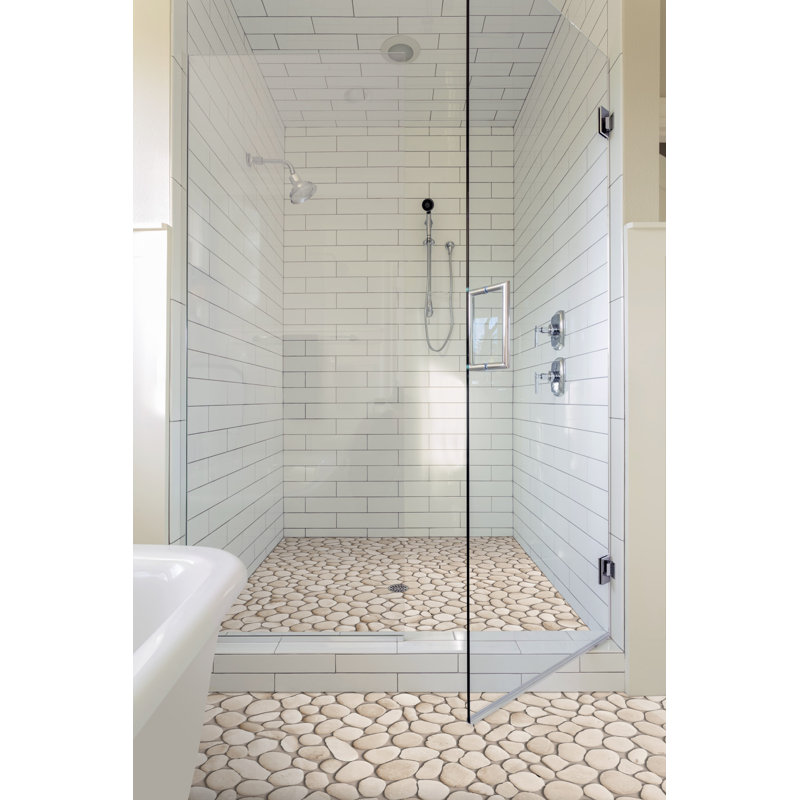 Pebble Tile Clic Random Sized Natural Stone Reviews Wayfair Random Sized Natural Stone Pebble Tile