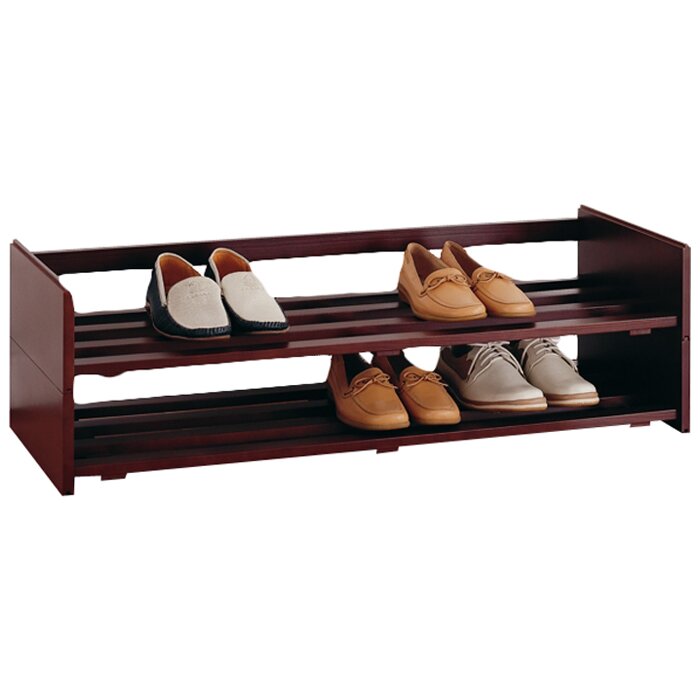 Stackable 2 Tier Shoe Rack Reviews Joss Main