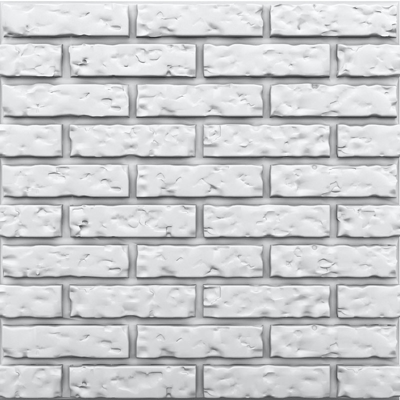 A La Maison Ceilings Brick 23 5 X 23 5 Wall Paneling In White Reviews Wayfair