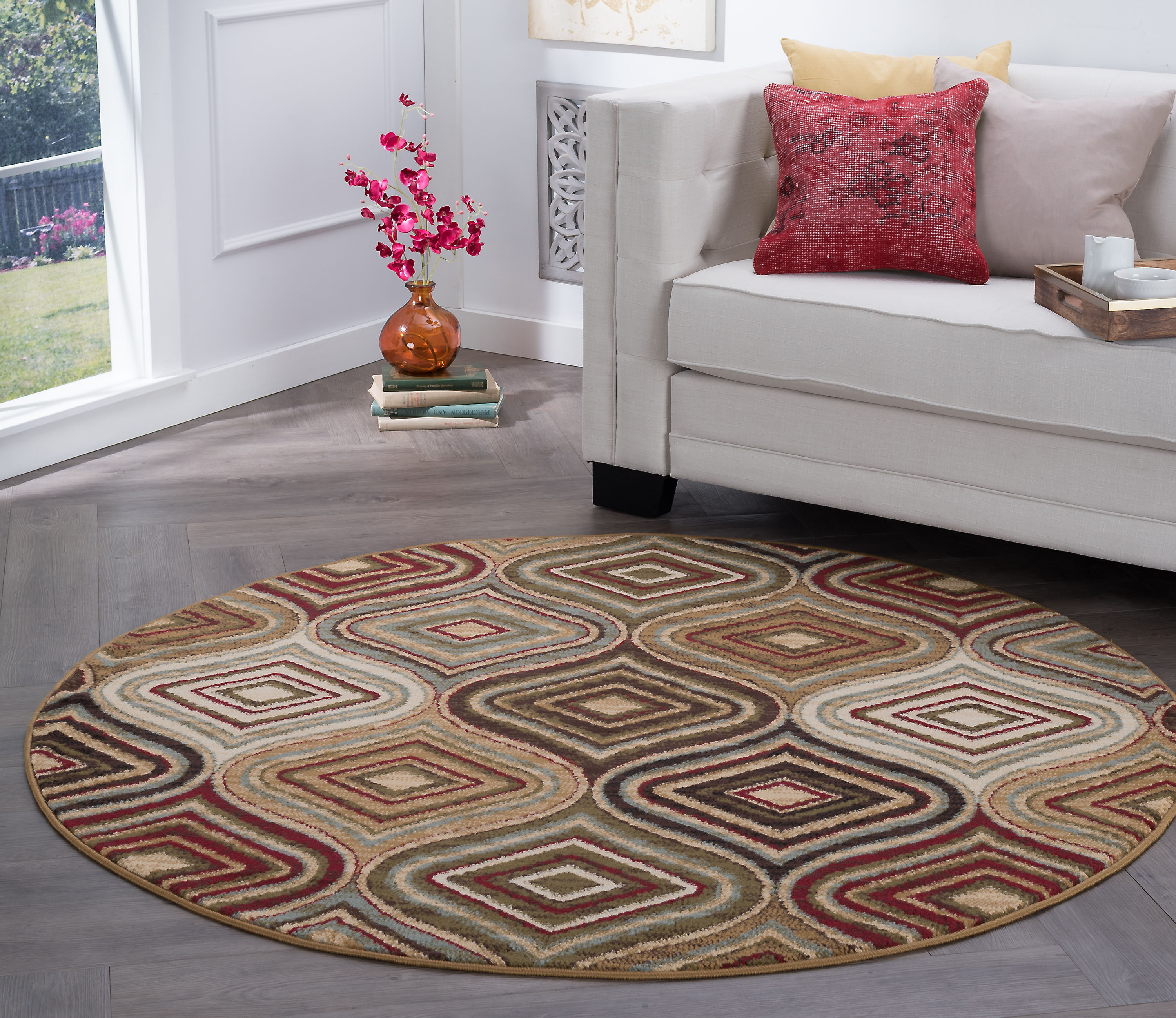 Ebern Designs Caudell Geometric Beige Area Rug & Reviews Wayfair