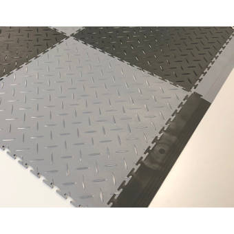 Mats Inc Protection Diamond 21 X 21 Garage Flooring Tile In Black Wayfair