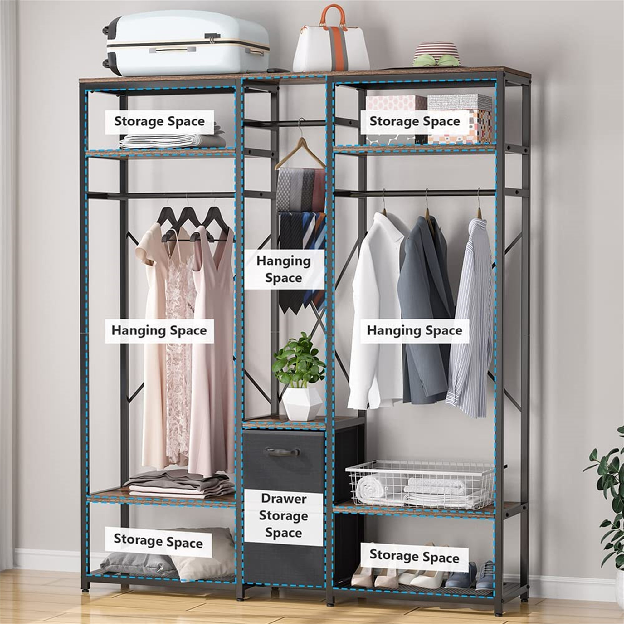 better homes and gardens closet storage