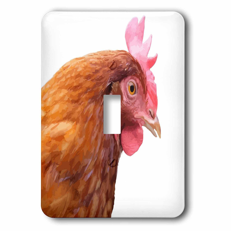 3drose Farmyard Chicken 1 Gang Toggle Light Switch Wall Plate Wayfair