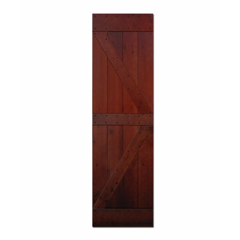 S Z Tophand Paneled Wood Painted British Brace Knotty Barn Door