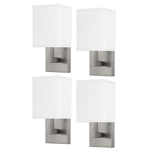 Medallion Lighting Refresh Group 1 Light Dimmable Brushed Steel Armed Sconce Wayfair