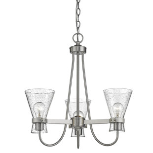 Go to store & view more images Amelie 3-Light Shaded Chandelier by Highland Dunes