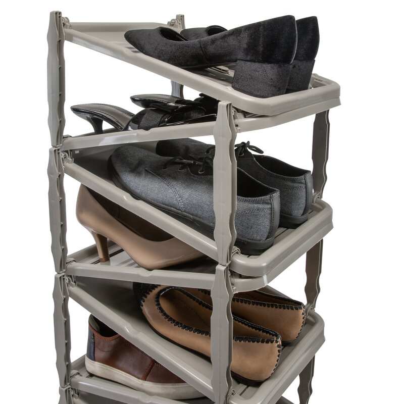 Wfx Utility Rolling 10 Pair Shoe Rack Wayfair