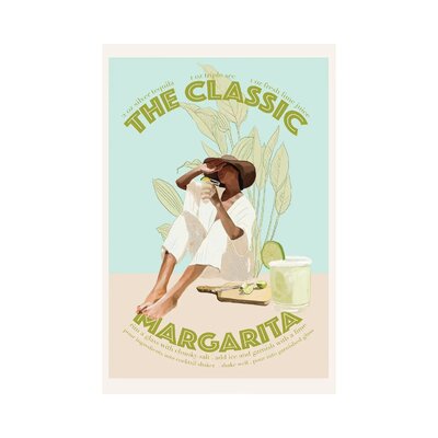 The Classic Margarita by Jenny Rome - Wrapped Canvas Gallery-Wrapped Canvas Giclée East Urban Home Size: 18