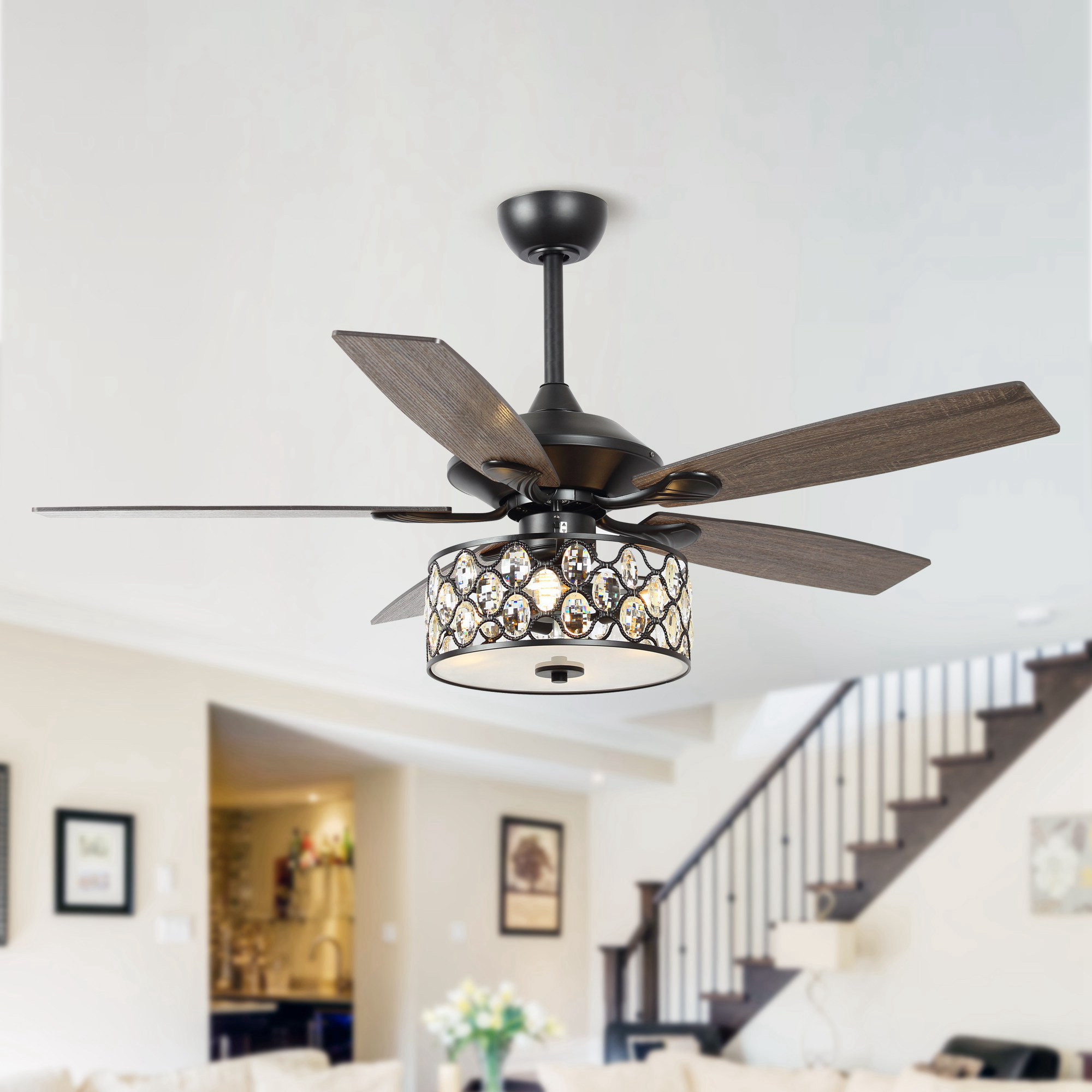 luminous ceiling fan with light