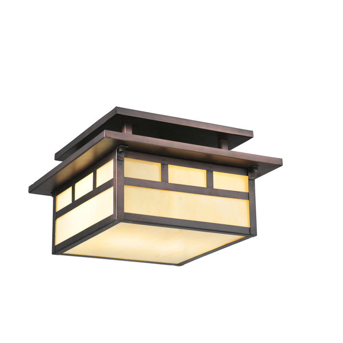 Meyda Tiffany Hyde Park Double Bar Mission 2 Light Semi Flush