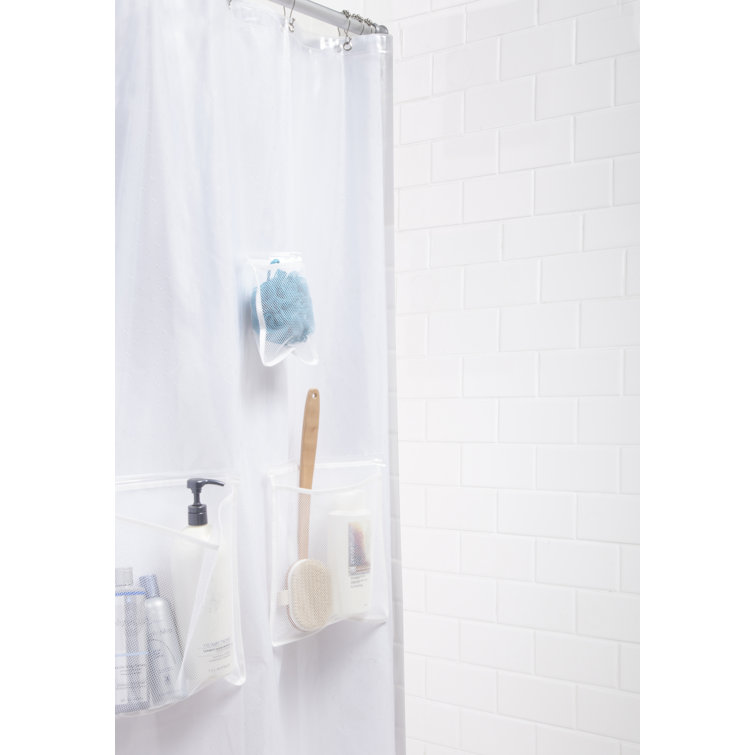 Coleridge+Solid+Color+Shower+Curtain+Liner