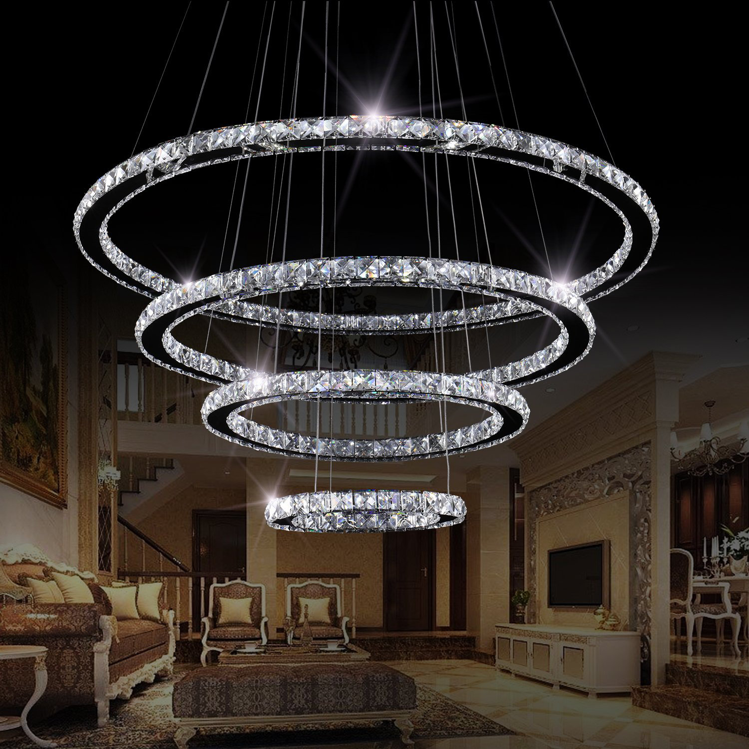 big modern chandelier