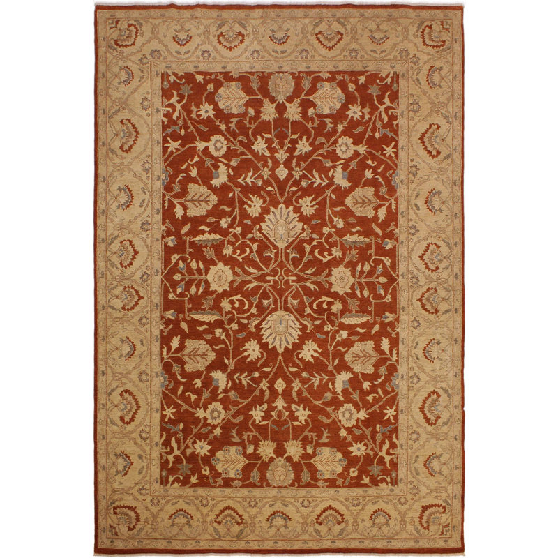 Isabelline One Of A Kind Dorn Hand Knotted 8 11 X 12 9 Wool Rust