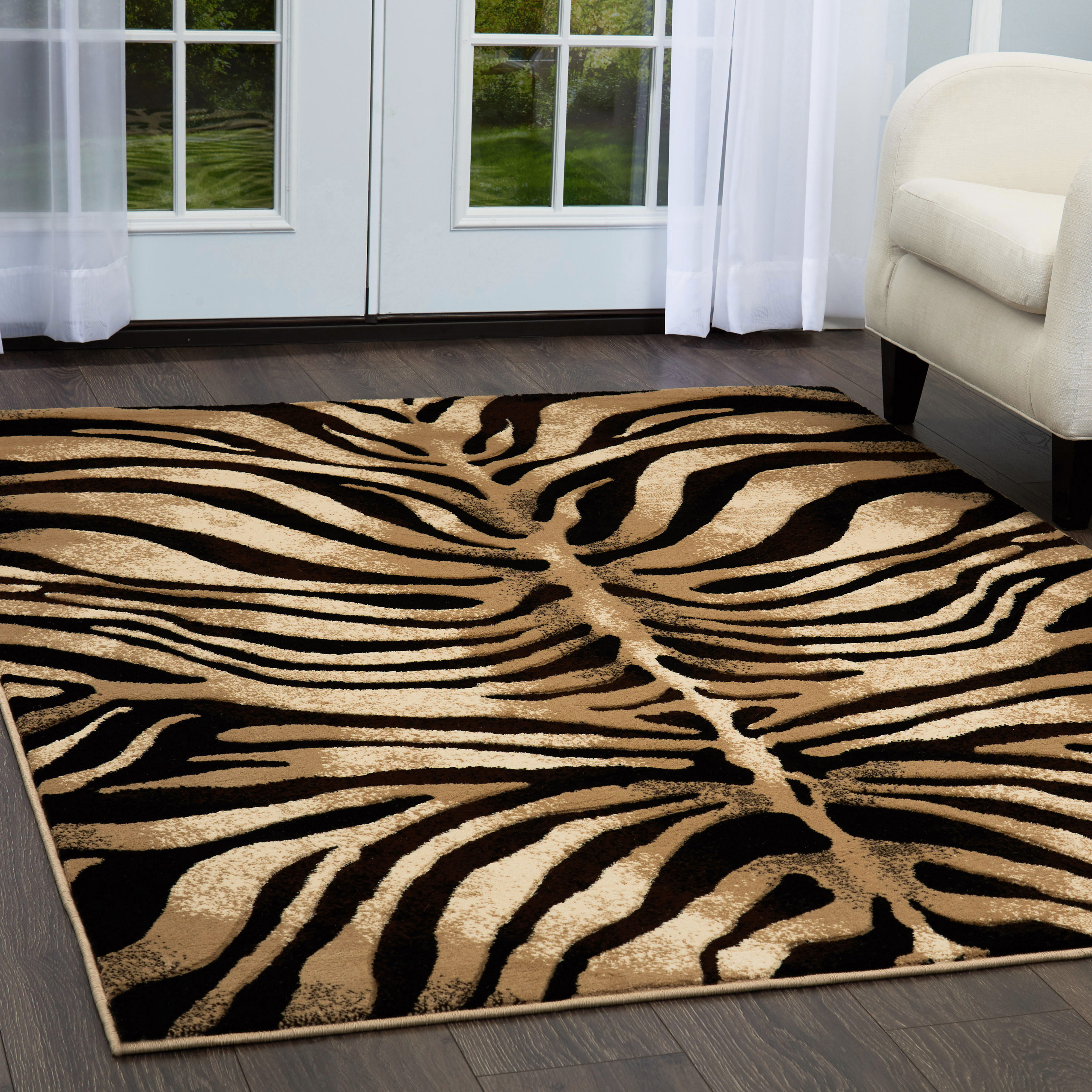 Mercer41 Poway Machine Woven / Power Loomed Performance Dark Brown/Beige Rug & Reviews | Wayfair Mercer41 Poway Machine Woven / Power Loomed Performance Dark Brown/Beige Rug & Reviews | Wayfair
