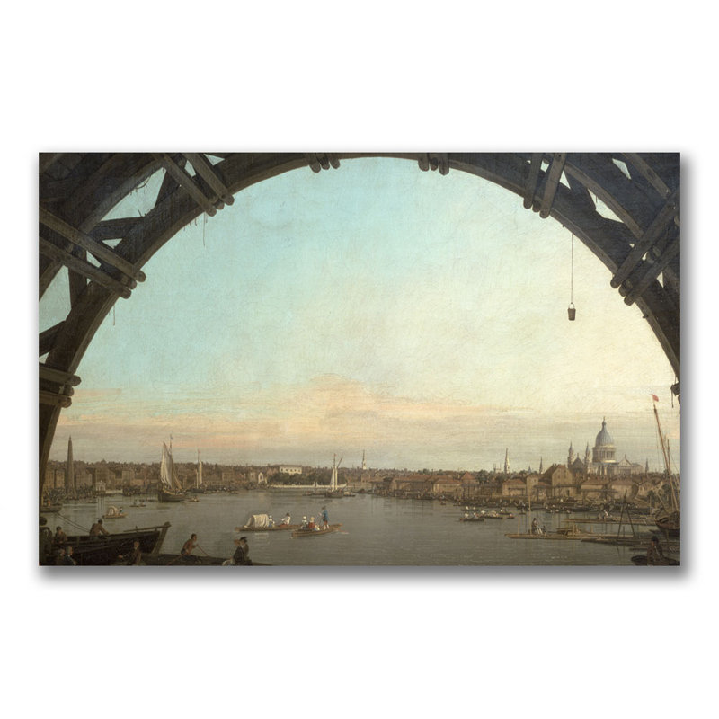 Trademark Art London Through An Arch Of Westminster By Canaletto