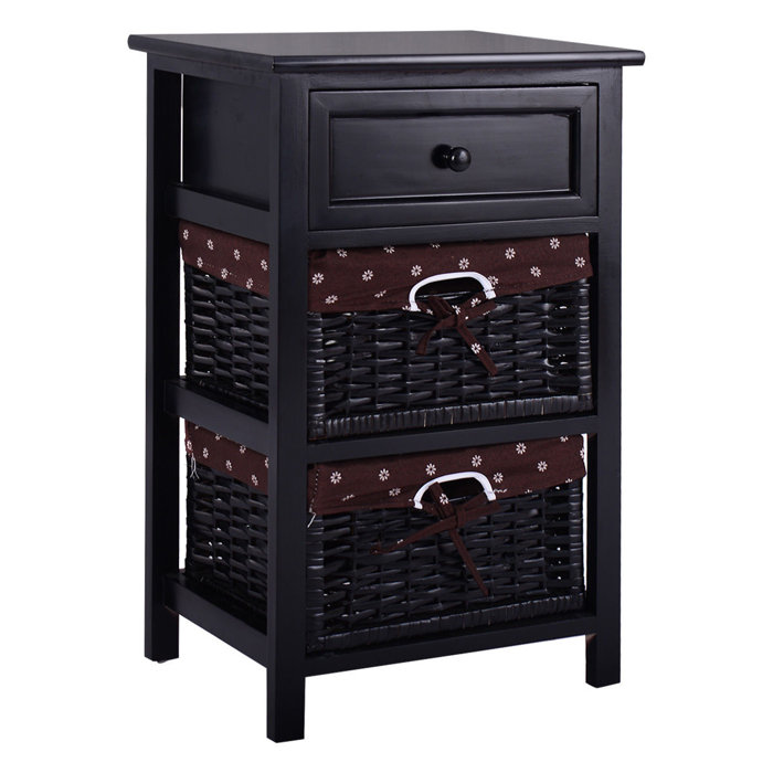 Winston Porter Macey Wood 1 Drawer Nightstand Reviews Wayfair
