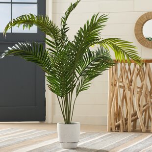 Details about   2 x Artificial Palm Tree Green Fake Decorative Plant Indoor Outdoor Garden w/Pot 