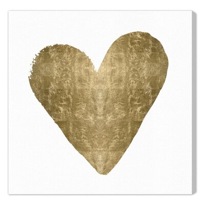 'Heart' Graphic Art Print on Canvas Art Remedy Size: 20