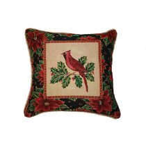 2 Pack 13 x 18 Multicolored Pillow Perfect Christmas Cardinal Placemat Set 