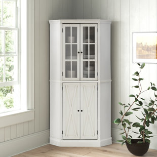Details about   White Two Door Chinese Cabinet 