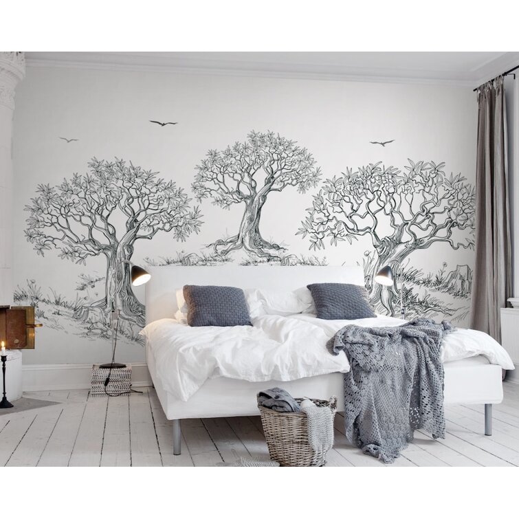 Moisture-proof Wallpapers For Home Bedroom Wall Decor Cover Forest Design Murals 