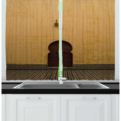 Kitchen door curtains ideas