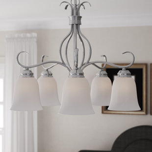 Go to store & view more images Birdsall 5-Light Shaded Chandelier by Three Posts