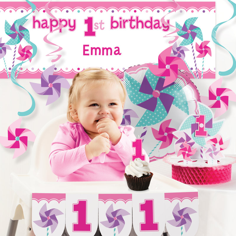 The Party Aisle Turning One Girl First Birthday Party Decoration