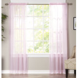 Lilac Sheer Curtains Wayfair