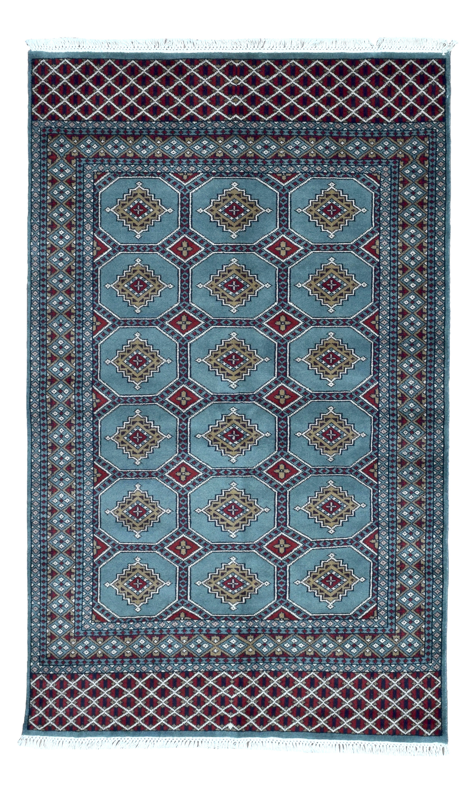 Isabelline One Of A Kind Ewan Oriental Hand Woven Wool Blue Area Ewan Oriental Hand Woven Wool