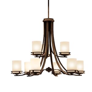 Bourneville 9-Light Shaded Chandelier