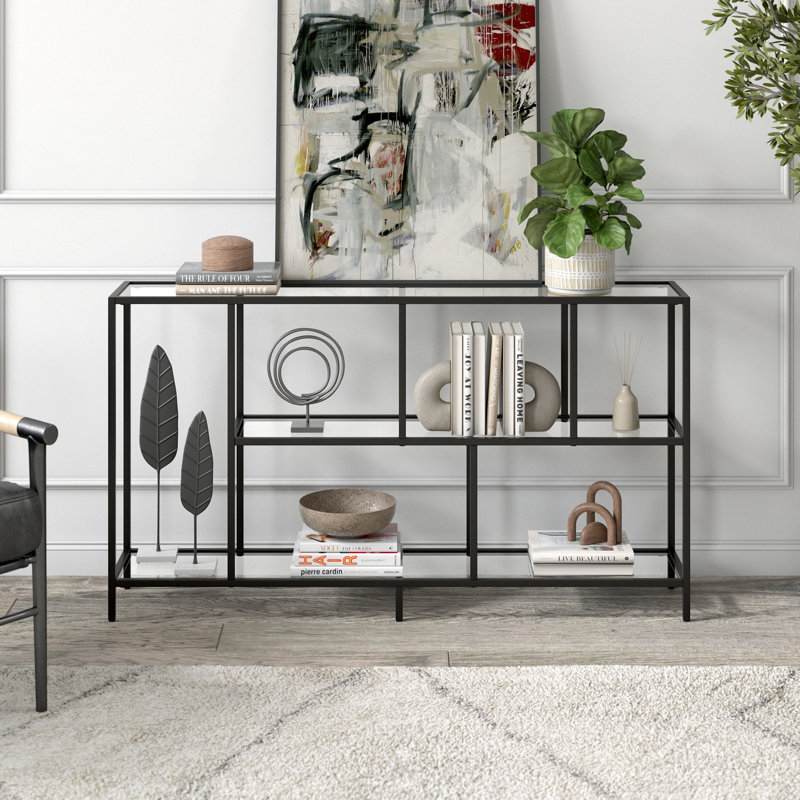 Anishia 52" Console Table Table Base Color: Blackened Bronze