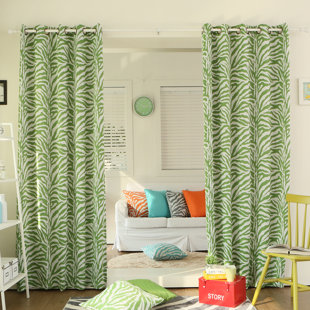 Animal Print Green Curtains Drapes You Ll Love In 2019 Wayfair
