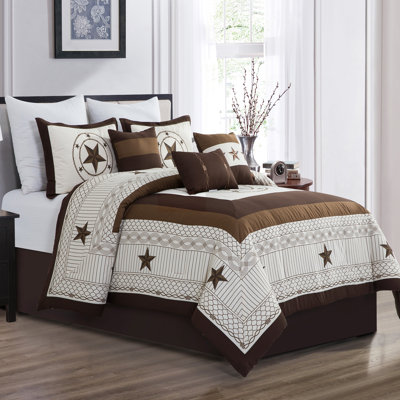 Microfiber 7 Piece Comforter Set King