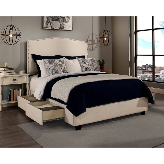 Darby Home Co Almodovar Upholstered 4 Drawer Storage Bed With