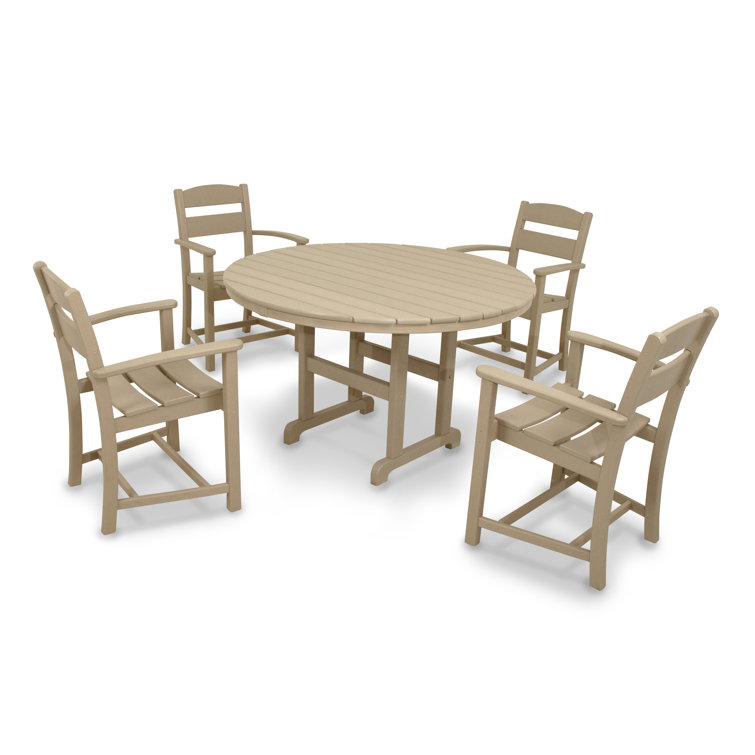 Ivy Terrace Classics Round 4 Person 48 Long Dining Set Reviews Wayfair
