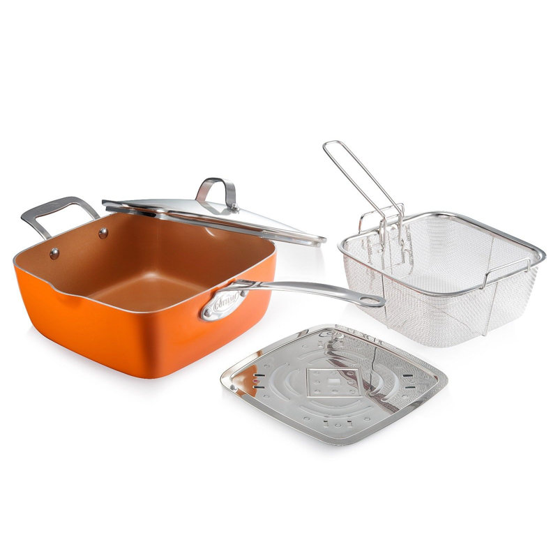 Gotham Steel 4 Piece Aluminum Non Stick Cookware Set Reviews Wayfair