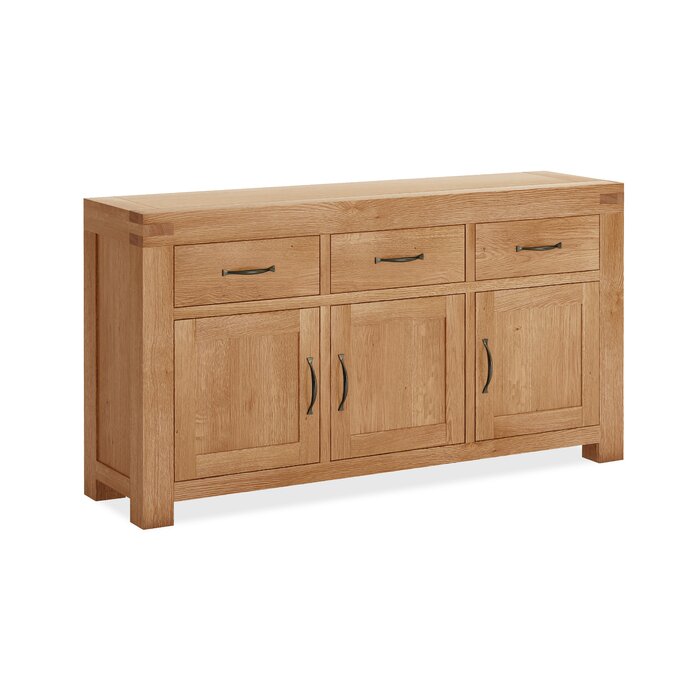 Union Rustic Cloudcroft 150Cm Wide 3 Drawer Oak Sideboard | Wayfair.co.uk