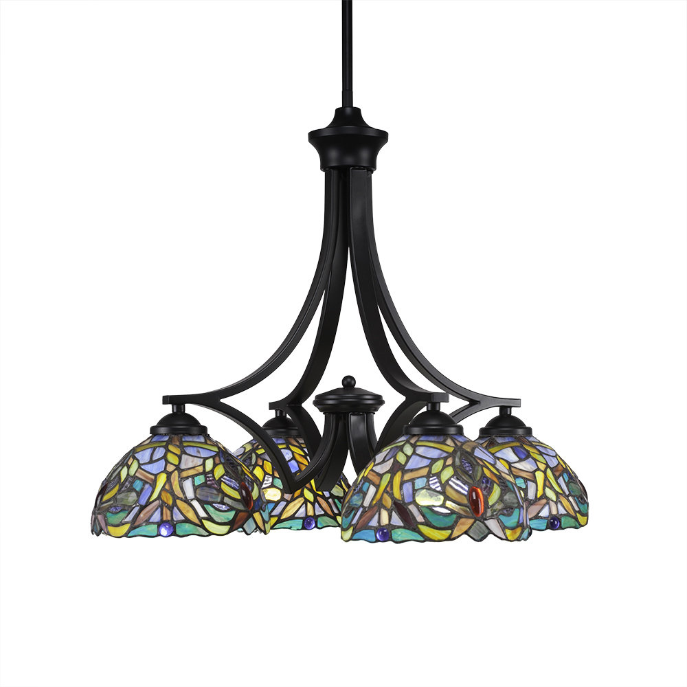 World Menagerie Cambridge 4 Light Shaded Classic Traditional Chandelier Wayfair