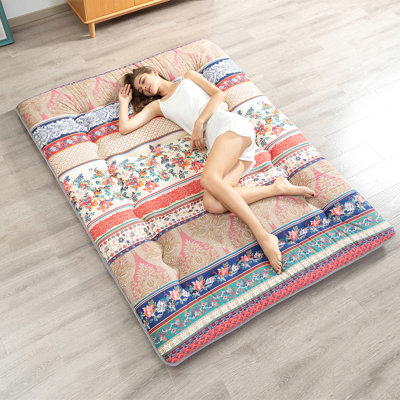 Jacomina 4" Bohemian Roll Up Floor Futon Mattress