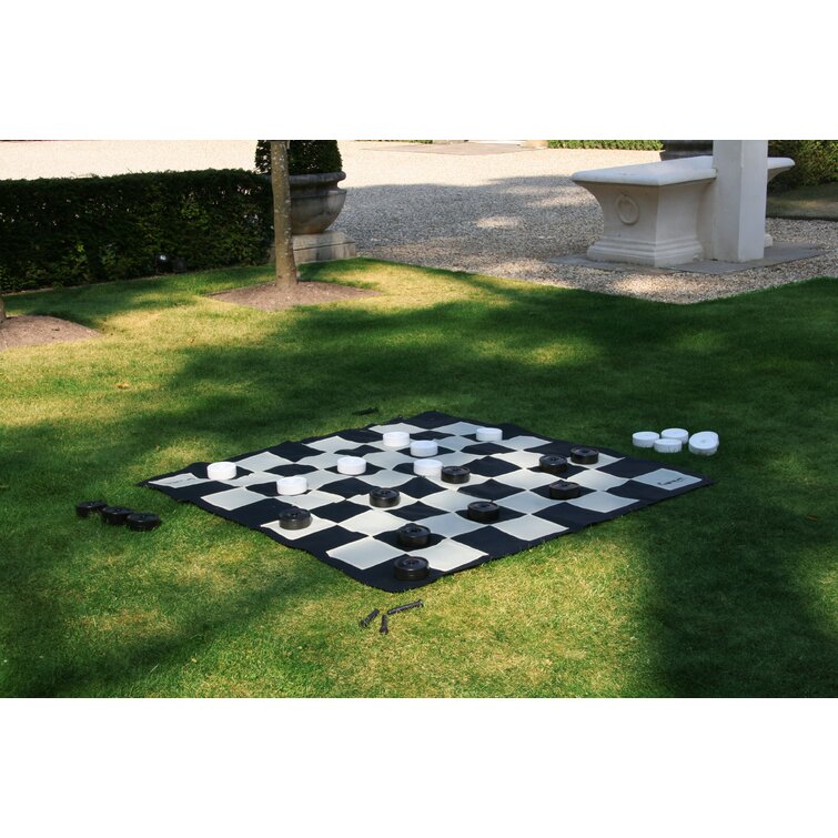 MegaChess Giant Outdoor Plastic Checkers with 10" Diameter 