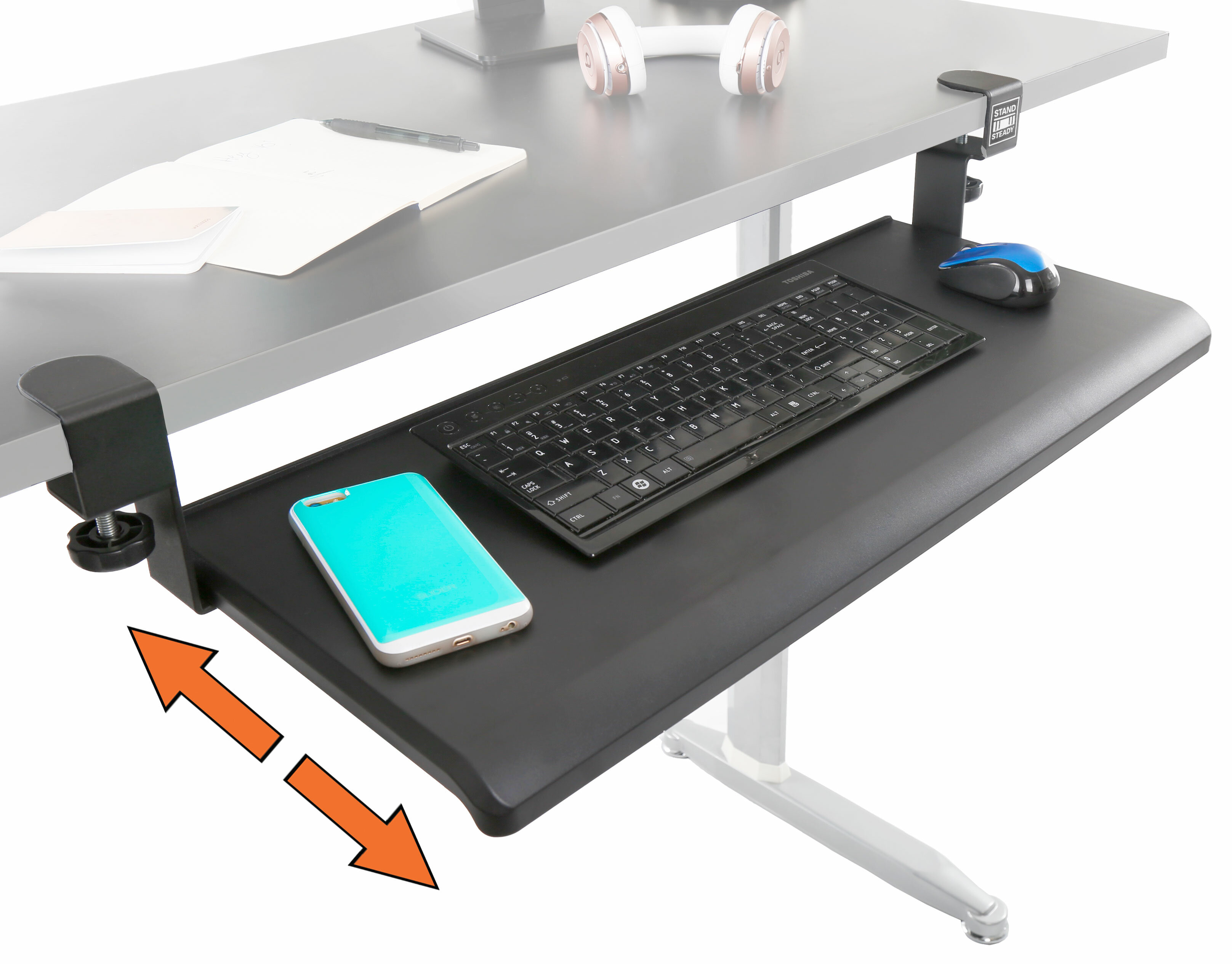 Symple Stuff Everson Retractable Clamp On 6 H X 33 W Desk
