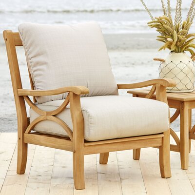 Brunswick Teak Patio Chair With Cushions Birch Lane Heritage