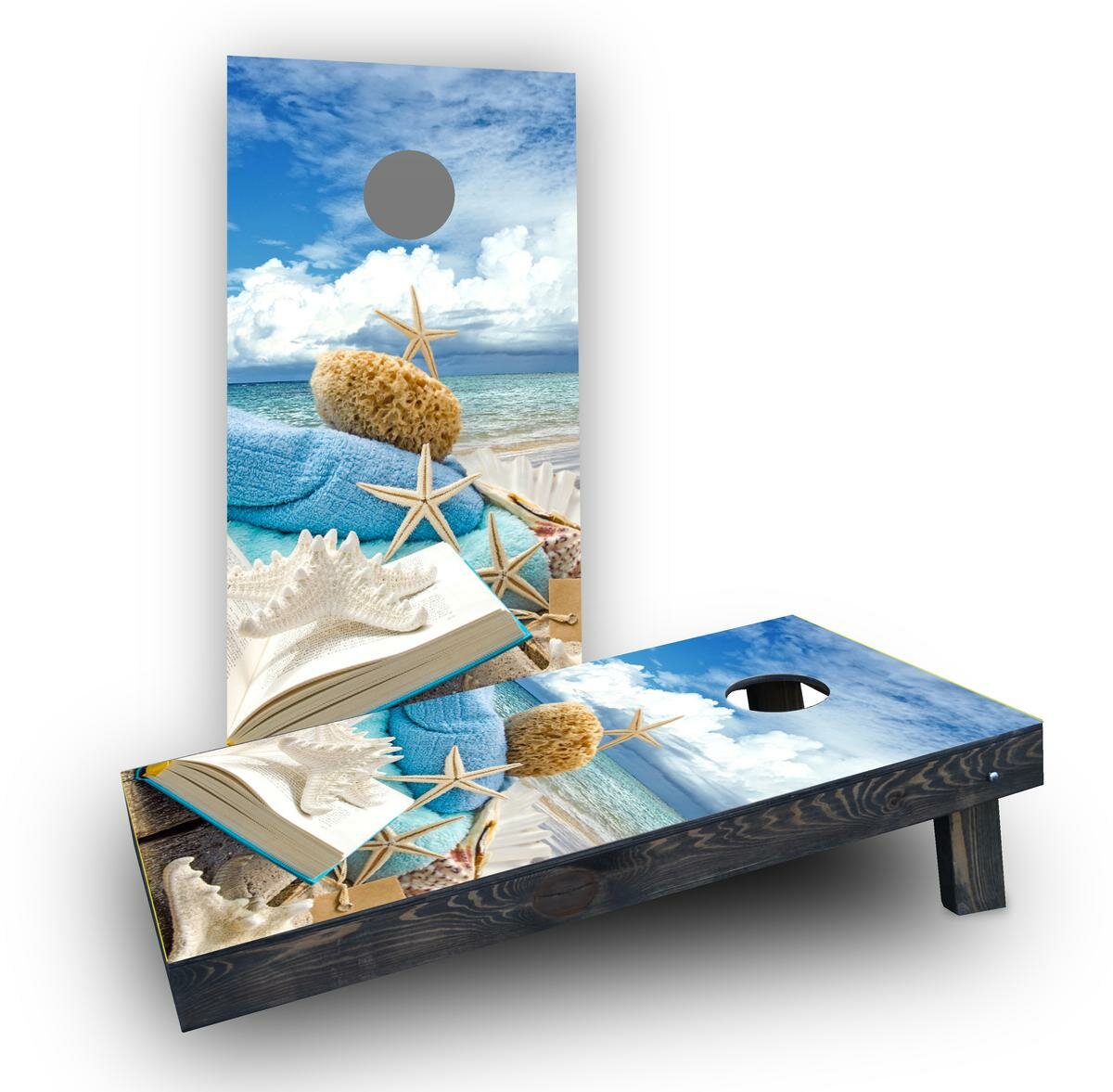 Custom Cornhole Boards Star Fish Beach Cornhole Boards | Wayfair