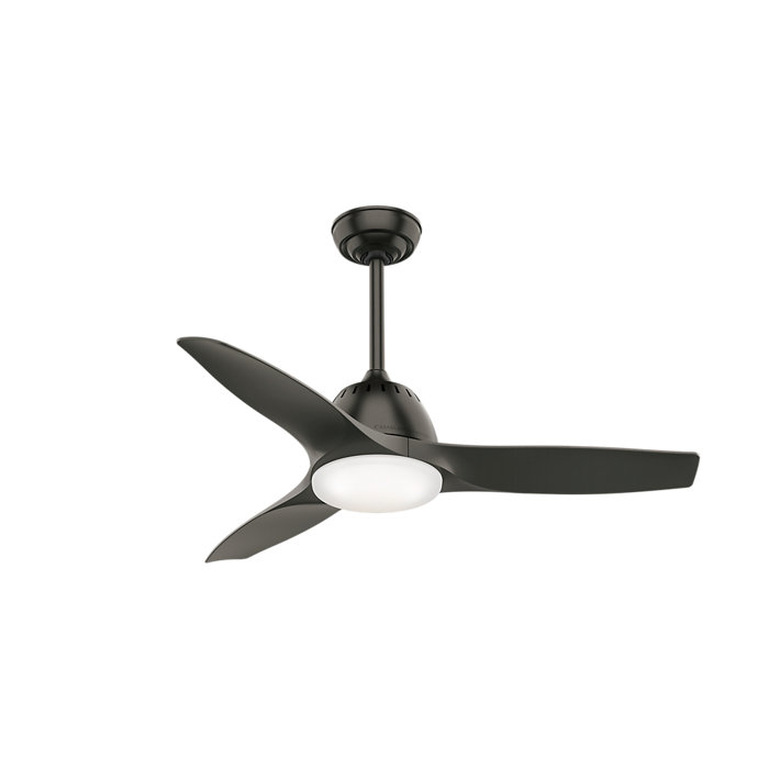 44 Wisp 3 Blade Led Ceiling Fan With Remote Light Kit Included