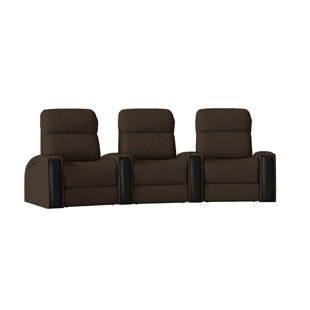 Contemporary Home Theater Curved Row Seating (Row Of 3) by Latitude Run 2019 Online